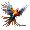 Perroquet volant