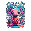 Axolotl Pink and Blue