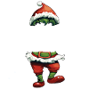 Weihnachtsoutfit Exzentrischer Elf