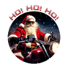 Biker Santa 1