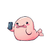 Lustiges Blobfisch-Selfie