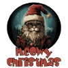 Funny saying with Christmas cat
