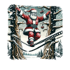 Père Noël Funambule Noël