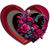 Heart icon abstract illustration asymmetrical