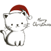 Christmas Kitten - Festive Purity