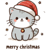 Chaton Fête - Noël Joyeux