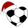 Christmas Soccer Heart