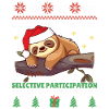 Selective Participated - Sloth Ugly Christmas