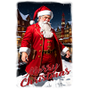 Santa in the snow