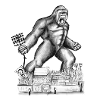 Gorilla b/w 2