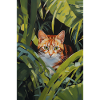 Cute ginger cat illustration