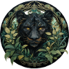 Schwarzer Panther Dschungel, Natur Design Geschenk
