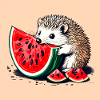 Wassermelonen-Igel