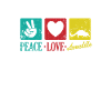 Peace Love Armadillo Mammal USA