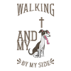 Jesus and Dog - Whippet