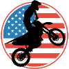 Motocross USA Flag
