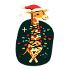 Giraffe, Giraffe, Christmas, Africa, Animals