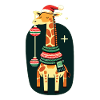 Giraffe, Giraffe, Christmas, Africa, Animals