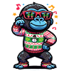 Gorilla with sunglasses