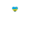 Rwanda Heartbeat Rwandan Flag Rwandese