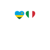 Rwanda Italie Heartbeat Flag Rwandais