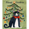 Christmas meow cat