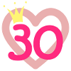 30th Birthday Princess Crown