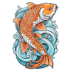 carpe koi - poisson japon