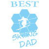 best skiing dad hellblau