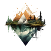 Geometric Mountains and Reflections