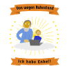 Rentner und Enkel am Computer