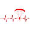 Parachute Heartbeat Skydiver