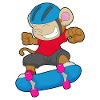 Singe Skater Skateboard Sport