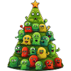 Whimsical Christmas Aliens - An Extraterrestrial