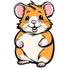 Hamster doré mignon