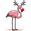Christmas Flamingo