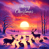 Merry Christmas Deer & Rabbit