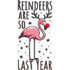 Flamingo Christmas Funny Saying