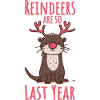 Otter Christmas Funny Saying