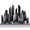 Minimalist skyline