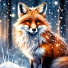 Fuchs im Schnee