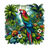Perroquet tropical