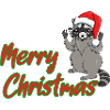 Merry Christmas Raccoon