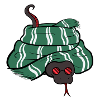 Snake in scarf
