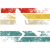 Retro Stripe Silhouette Dance