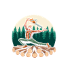 Lumberjack Woodworker Woodcutter Yoga Pose Funny
