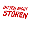 bitte nicht stören