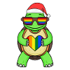 Turtle Rainbow Christmas