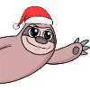 Sloth Christmas Hello Greeting