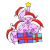 Pig Pigs Christmas Tree Christmas